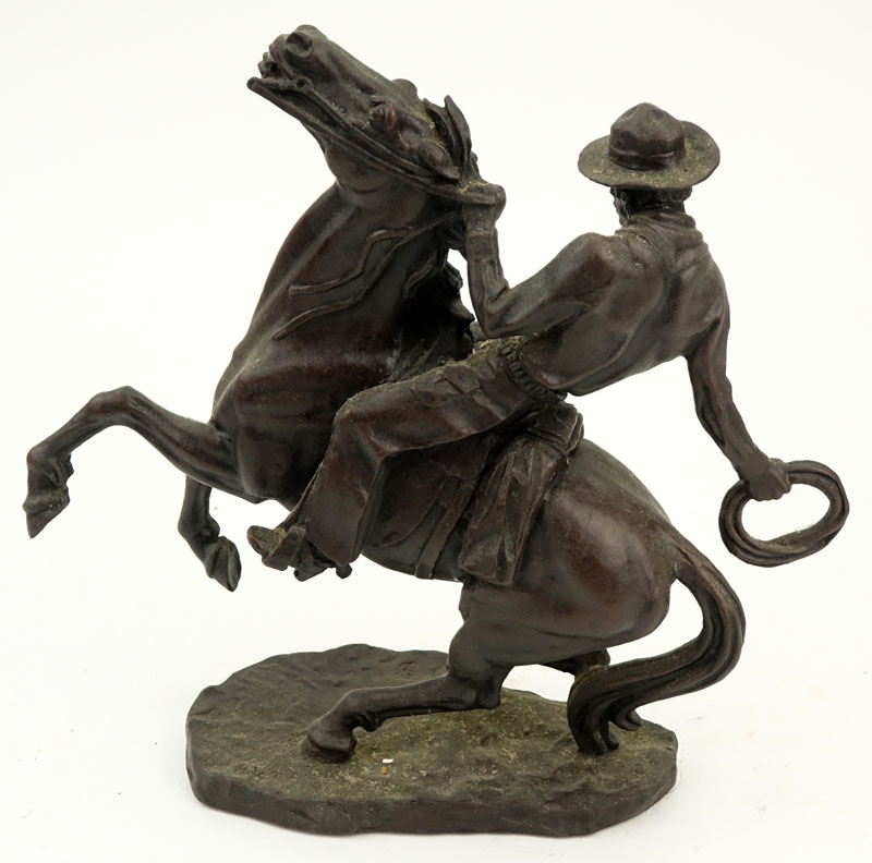 John Weaver, American  (1920-2012) "Startled" Circa 1980 The Franklin Mint Bronze Sculpture