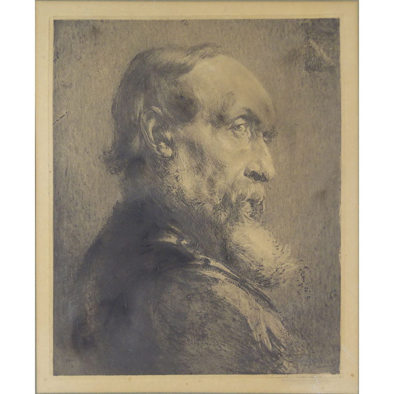 19th Century Etching "Leo Tolstoy"