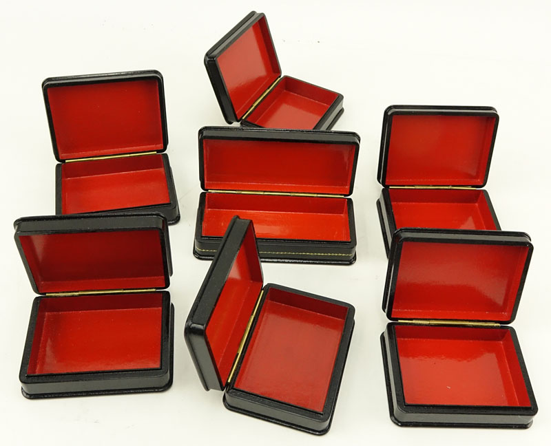 Collection of Seven (7) Russian Lacquer Boxes