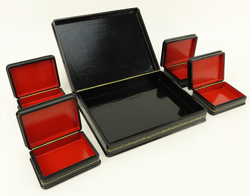 Collection of Five (5) Russian Lacquered Boxes