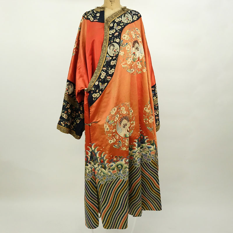 Fourth Quarter 19th Century Chinese Silk Embroidered Formal Court Robe