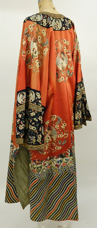 Fourth Quarter 19th Century Chinese Silk Embroidered Formal Court Robe