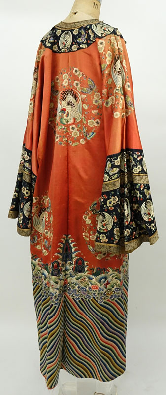 Fourth Quarter 19th Century Chinese Silk Embroidered Formal Court Robe