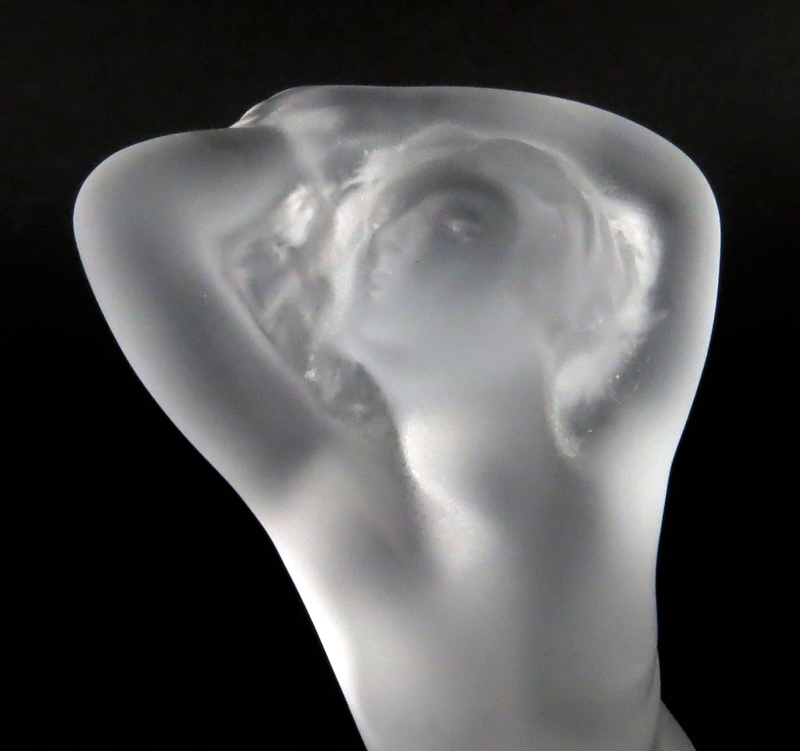 Lalique Frosted Crystal Art Deco Nude Figurine