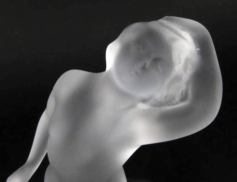 Lalique Frosted Crystal Art Deco Nude Figurine