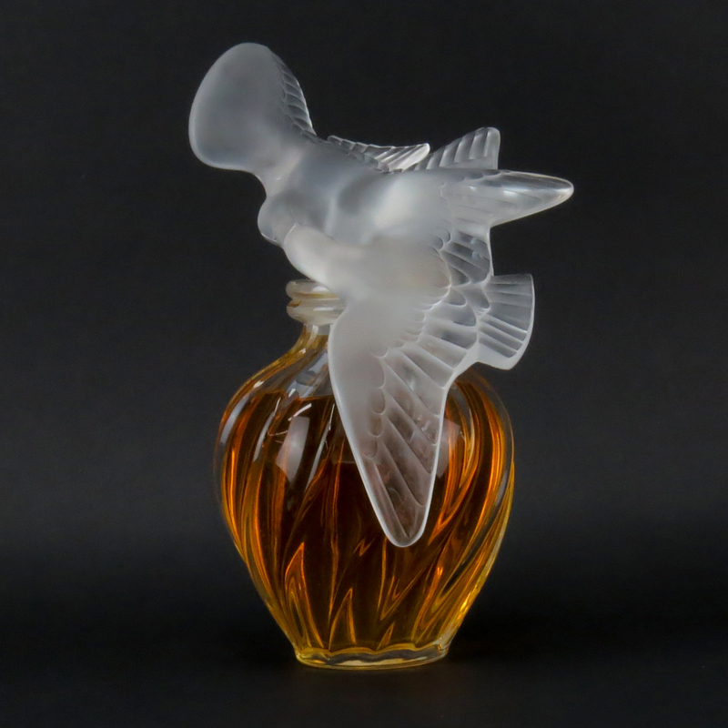 Lalique Crystal L'air Du Temps Factice Perfume  Bottle