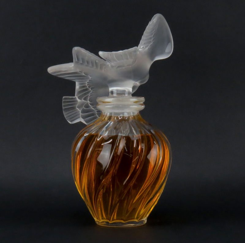 Lalique Crystal L'air Du Temps Factice Perfume  Bottle