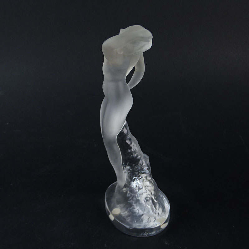 Lalique Frosted Crystal Art Deco Nude Figurine