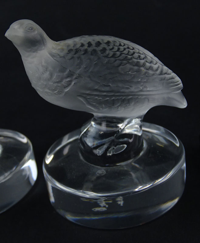 Collection of Four (4) Lalique Crystal Miniatures