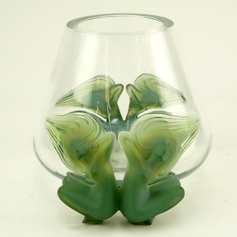 Lalique "Antinea" Crystal Vase