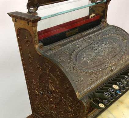 Antique Brass National Cash Register