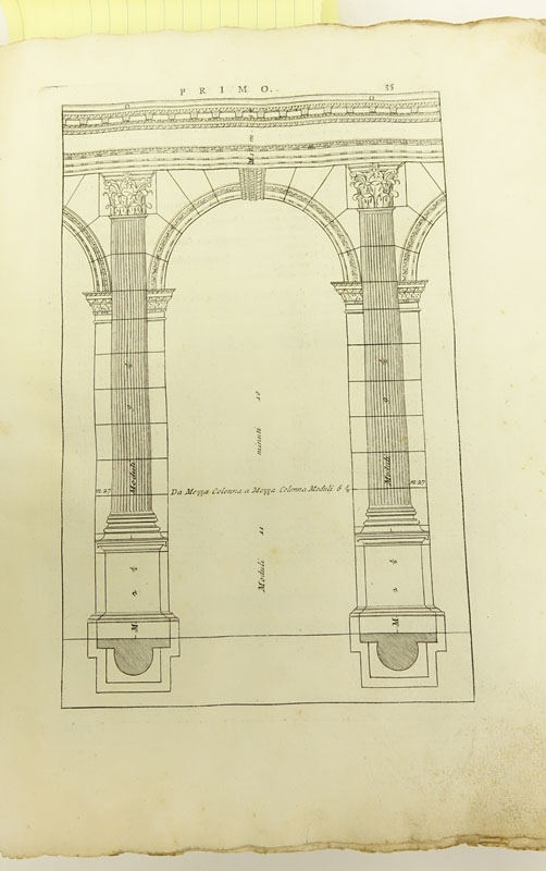 Andrea Palladio, Italian (1508-1580) I quattro libri dell'architettura, Venice 1570 (The Four Books of Architecture) in Hardcover Binding