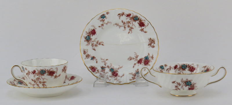 Fifty Six (56) Piece Minton "Ancestral" Dinnerware Service