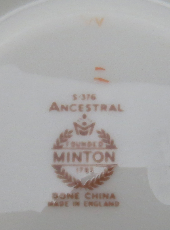 Fifty Six (56) Piece Minton "Ancestral" Dinnerware Service