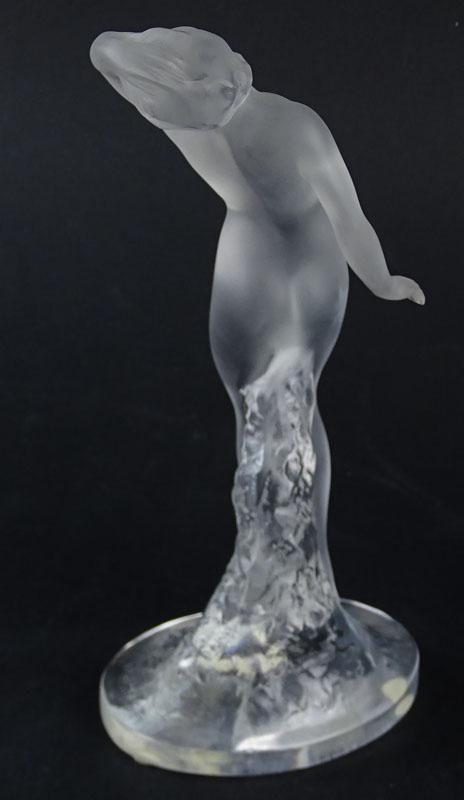 Lalique Crystal Art Deco Nude Figurine