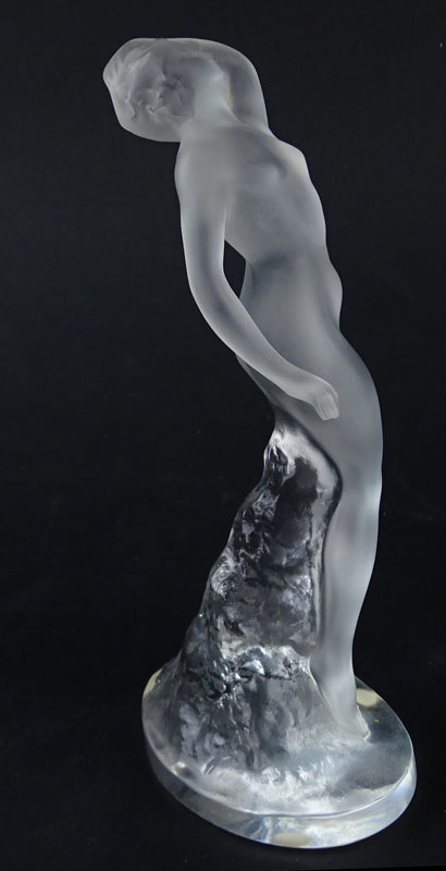 Lalique Crystal Art Deco Nude Figurine