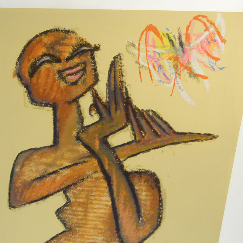 Roberto Matta, Chilean (1911-2002) Color lithograph "Nude"