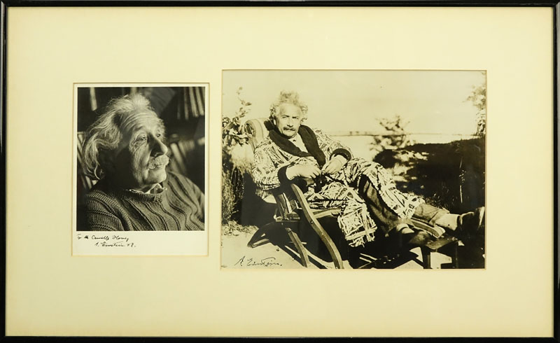 Two Signed Photographs Of Albert Einstein