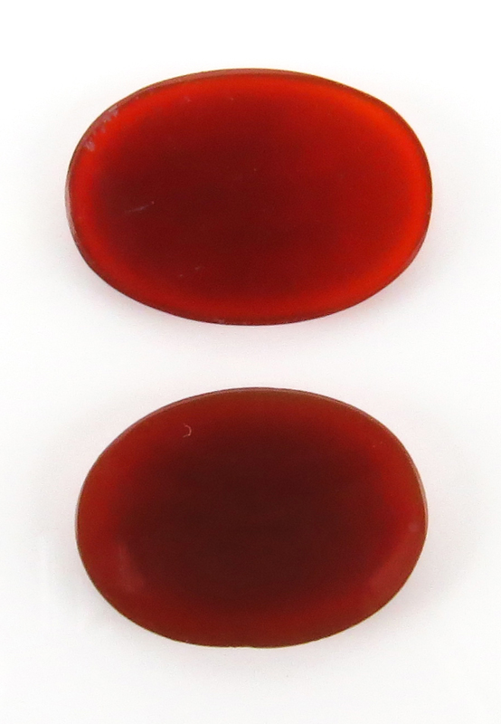 Two (2) Ancient Judaica Miniature Intaglio Carnelians