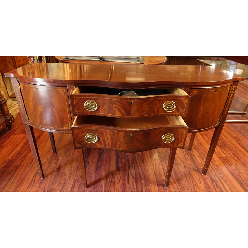 Mid 20th Century Councill Craftsman Sheraton style Inlaid Mahogany Sideboard