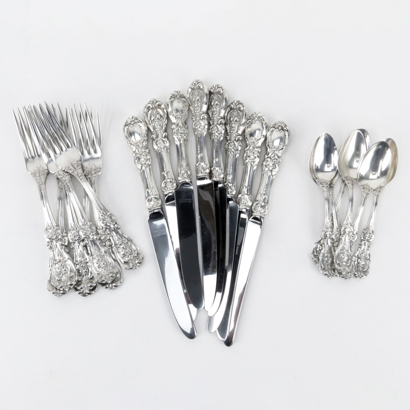 Twenty Two (22) Piece Reed and Barton "Francis I" Sterling Silver Flatware