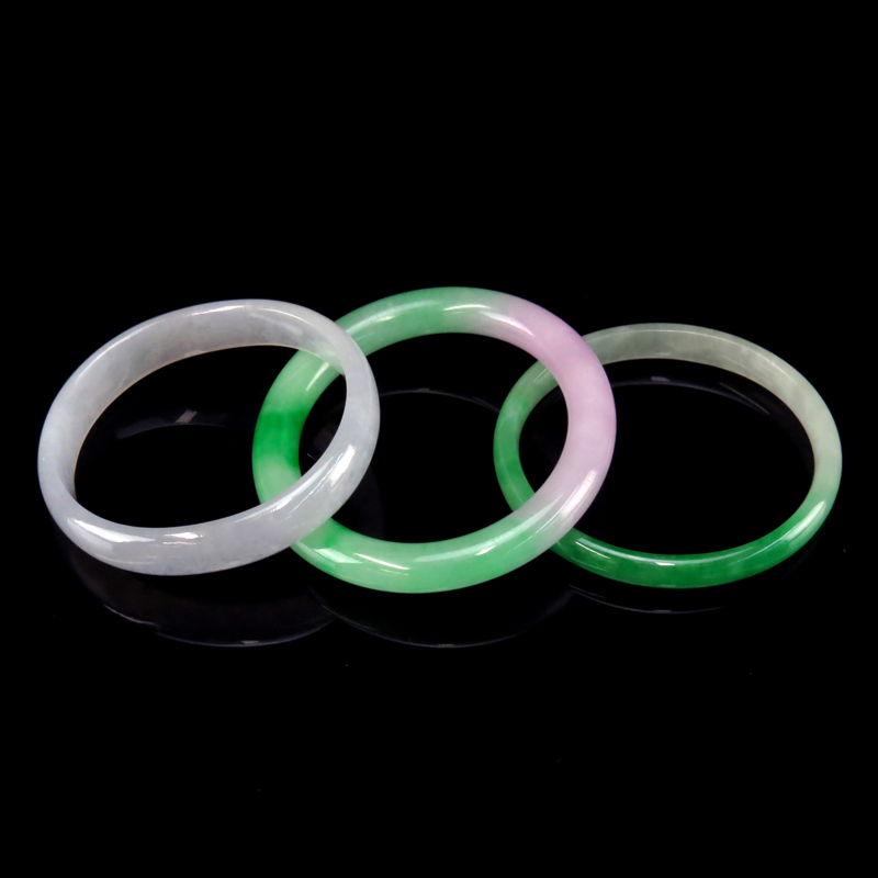 Three (3) Chinese Jade Bangles