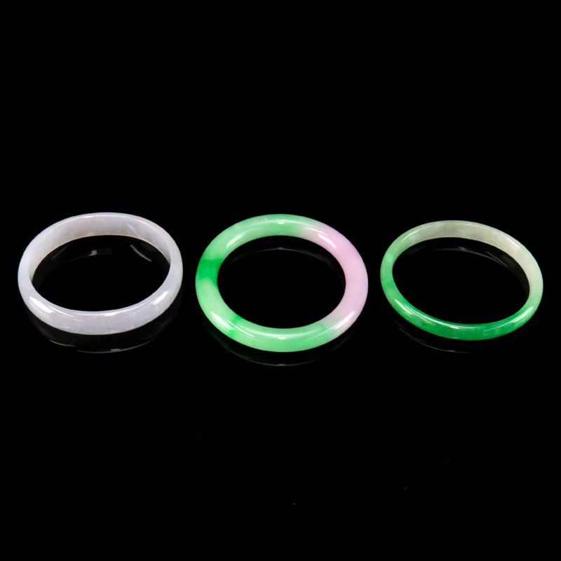 Three (3) Chinese Jade Bangles