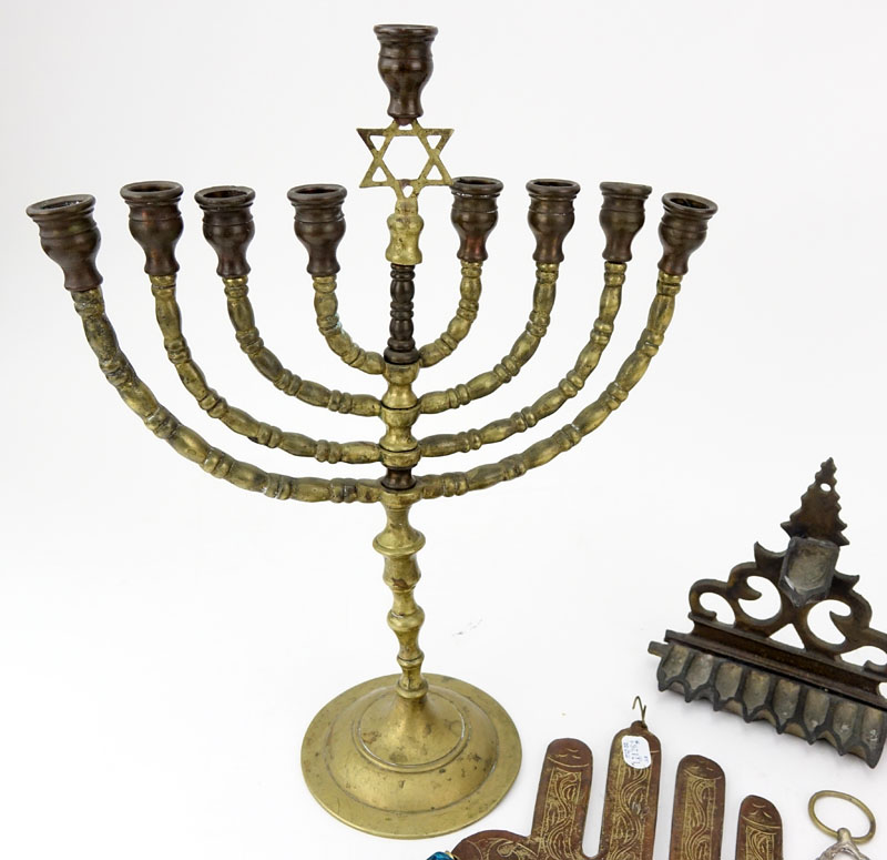 Four (4) Piece Lot of Antique Judaica