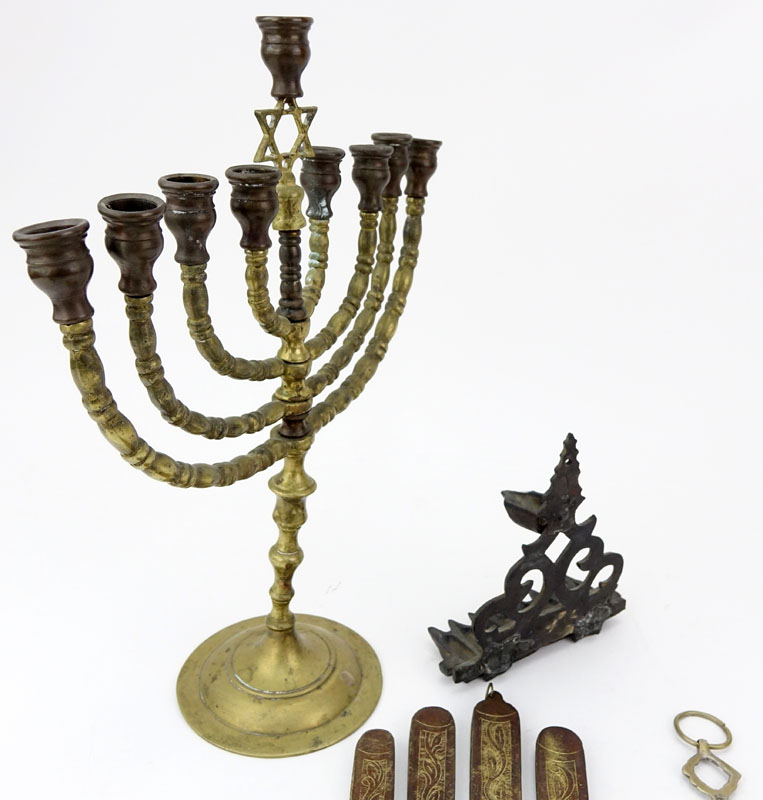 Four (4) Piece Lot of Antique Judaica