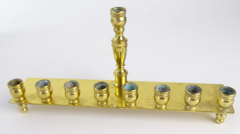 Three (3) Modern Judaica Menorahs