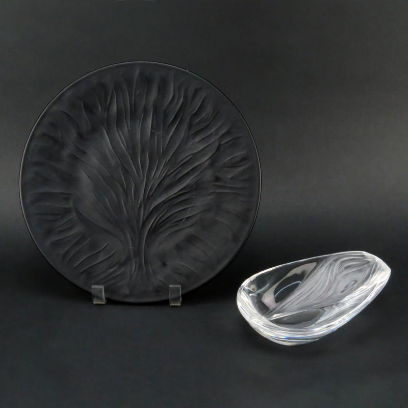 Grouping of Two (2) Lalique Crystal Tableware
