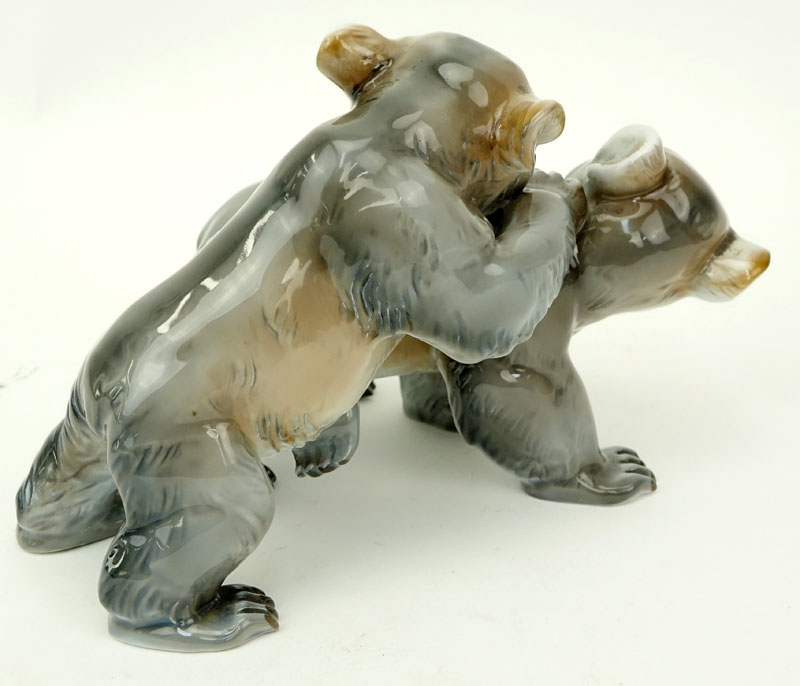 Rosenthal Germany-Kunstabteilung Selb Bear Porcelain Group