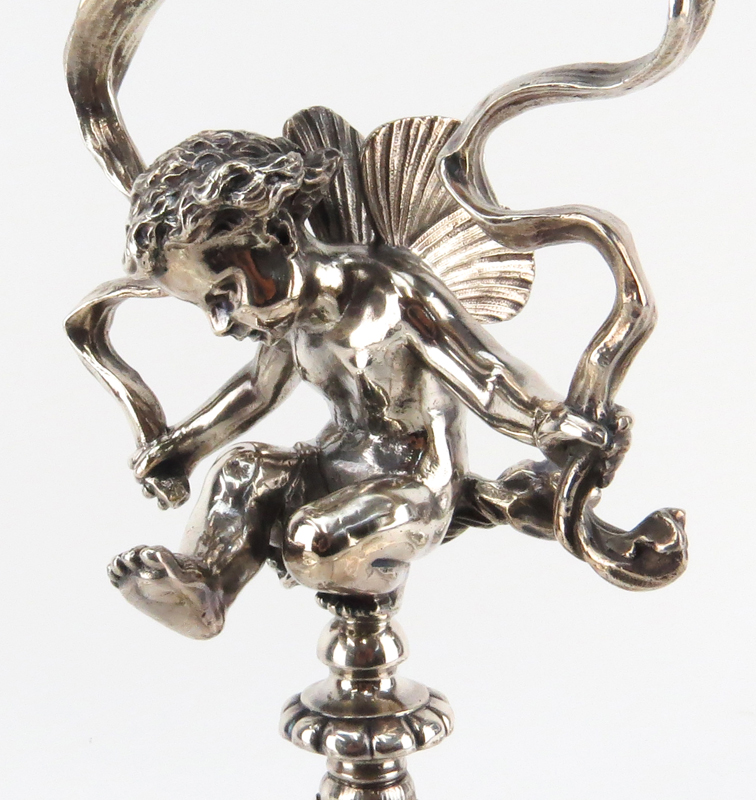 Fratelli Broggi Milano (20th Century) Art Nouveau Italian Silver Plate Divided Centerpiece Dish