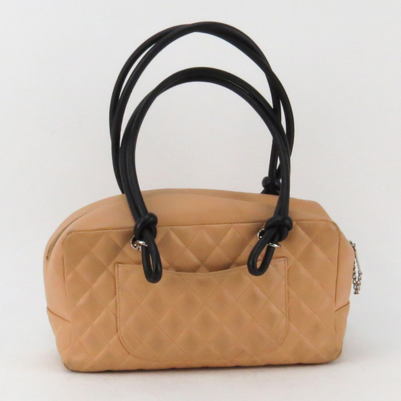 Chanel Linge Cambon Quilted Leather Bowler Bag