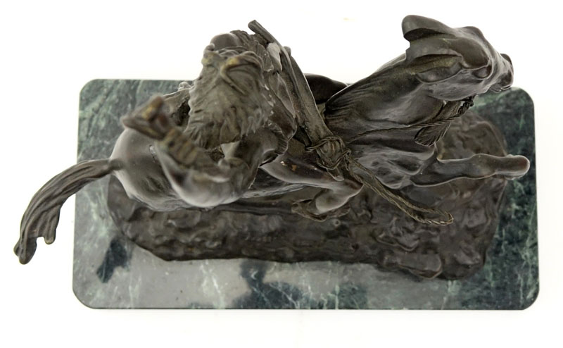 After: Frederic Remington, American (1861-1909) Bronze "The Scalp"