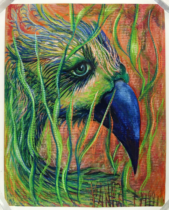 Tatiana Gabriliants (Tank-A Gabriliants), Russian (20th-21st Century) Pastel on paper, Wise Owl