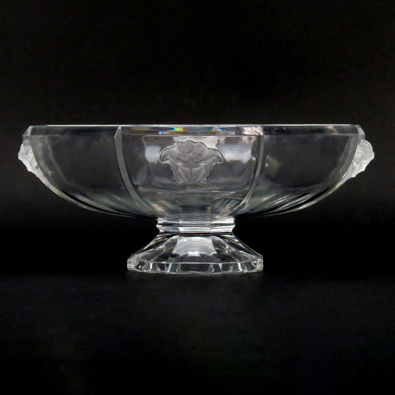 Versace for Rosenthal Crystal Treasury Pedestal Bowl