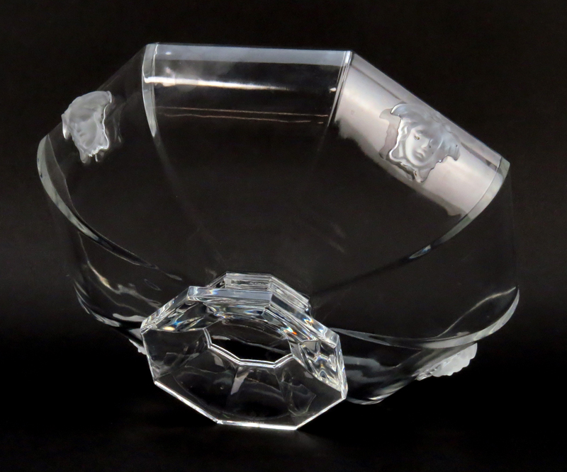 Versace for Rosenthal Crystal Treasury Pedestal Bowl