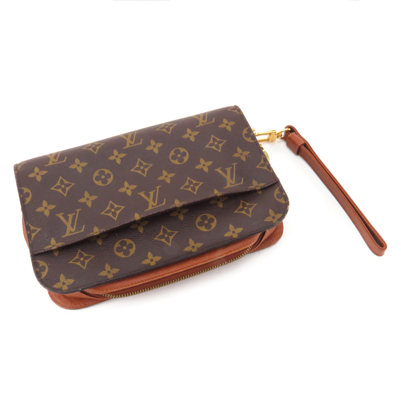 Louis Vuitton Monogram Canvas His Or Hers Orsay Clutch Bag With Leather Wrist Strap | Kodner ...