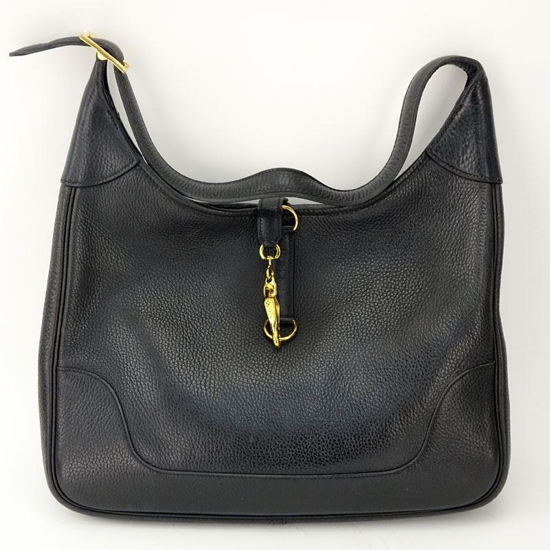 Hermès Black Noir Togo Leather Limited Edition XL Hobo Bag | Kodner ...