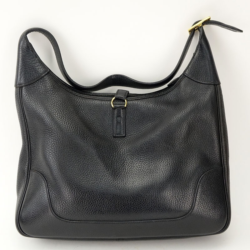 Hermès Black Noir Togo Leather Limited Edition XL Hobo Bag