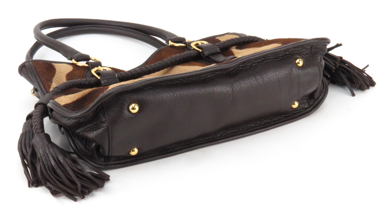 Adrienne Vittadini Cowhide and Leather Bag