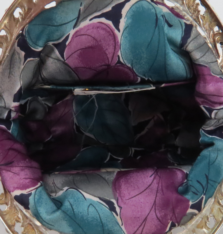 Silver framed Handbag