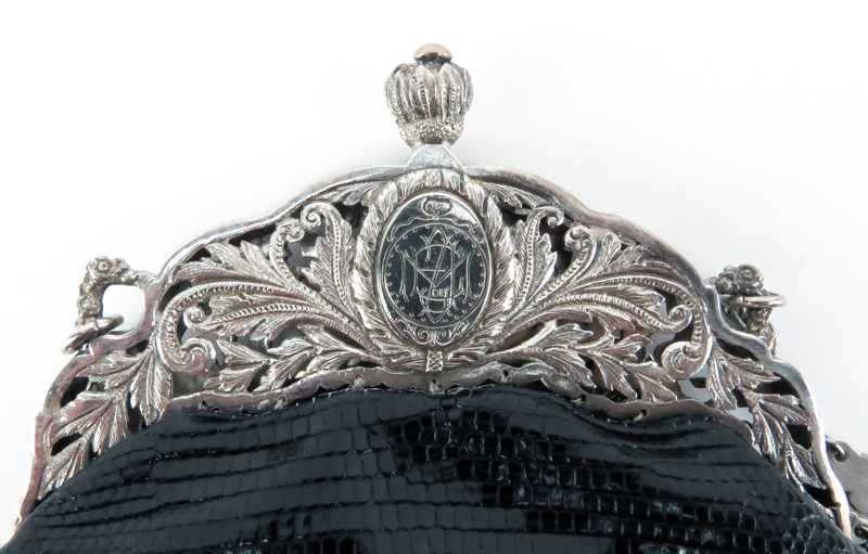 Silver framed Handbag
