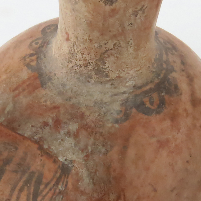 Two (2) Pre Columbian or Later Polychrome Pottery Vessels