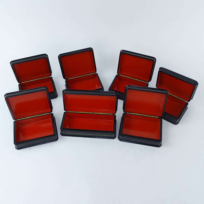 Collection of Seven (7) Russian Lacquer Boxes