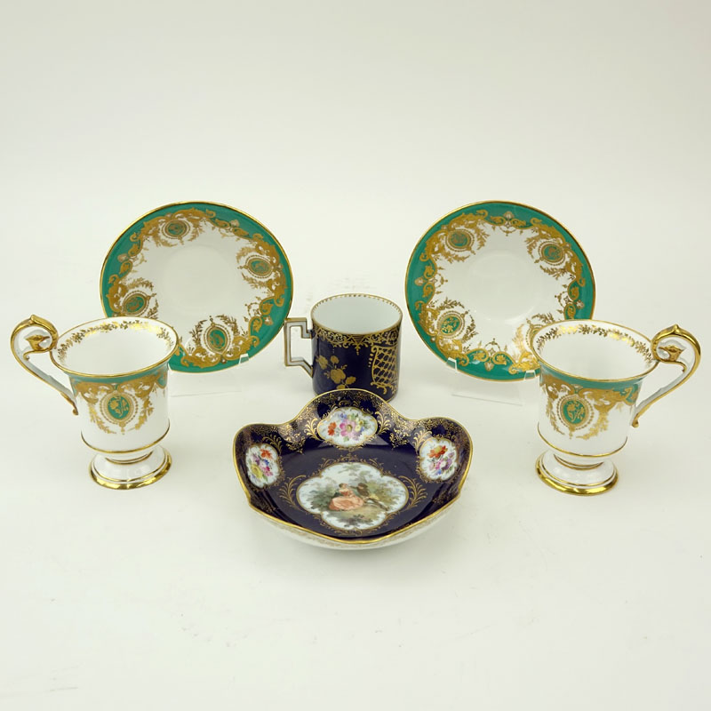 Grouping of Six (6) Antique Porcelain Tableware