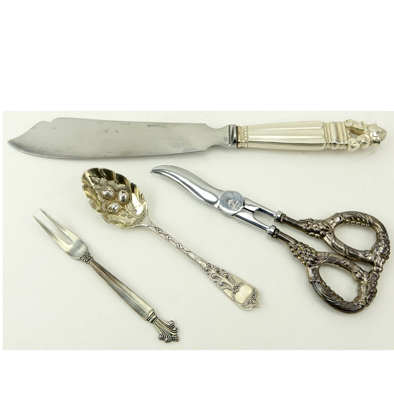 Grouping of Four (4) Sterling Silver Tableware
