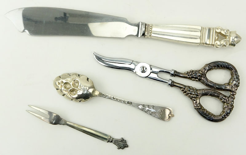 Grouping of Four (4) Sterling Silver Tableware