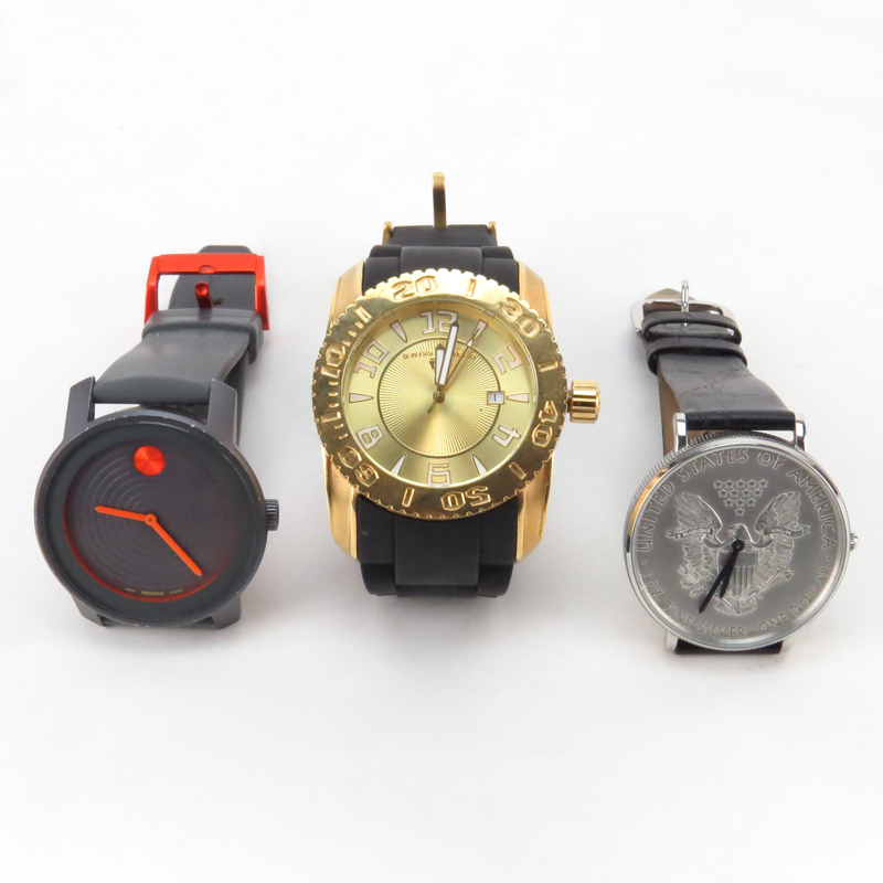 Three (3) Men's Fashion Watches